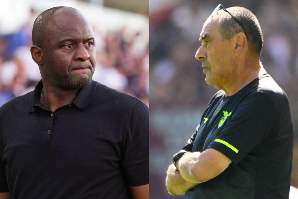 Patrick Vieira e Maurizio Sarri