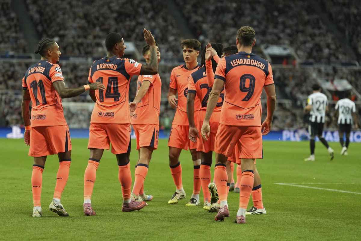 i giocatori del Barcellona