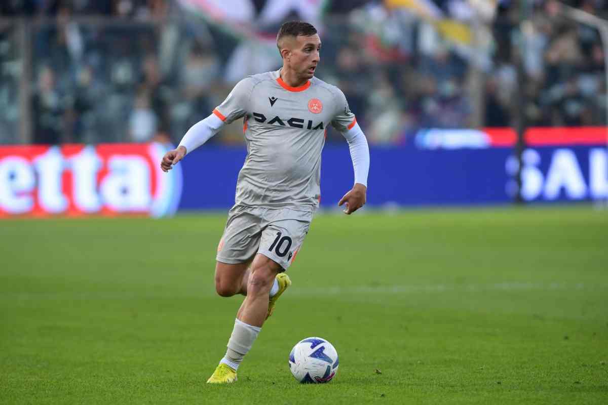 Gerard Deulofeu in campo con l'Udinese