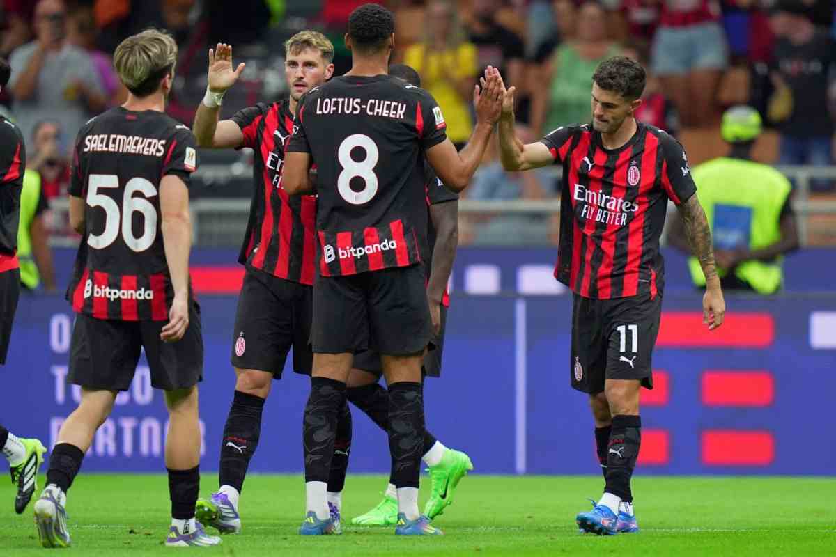i giocatori del Milan