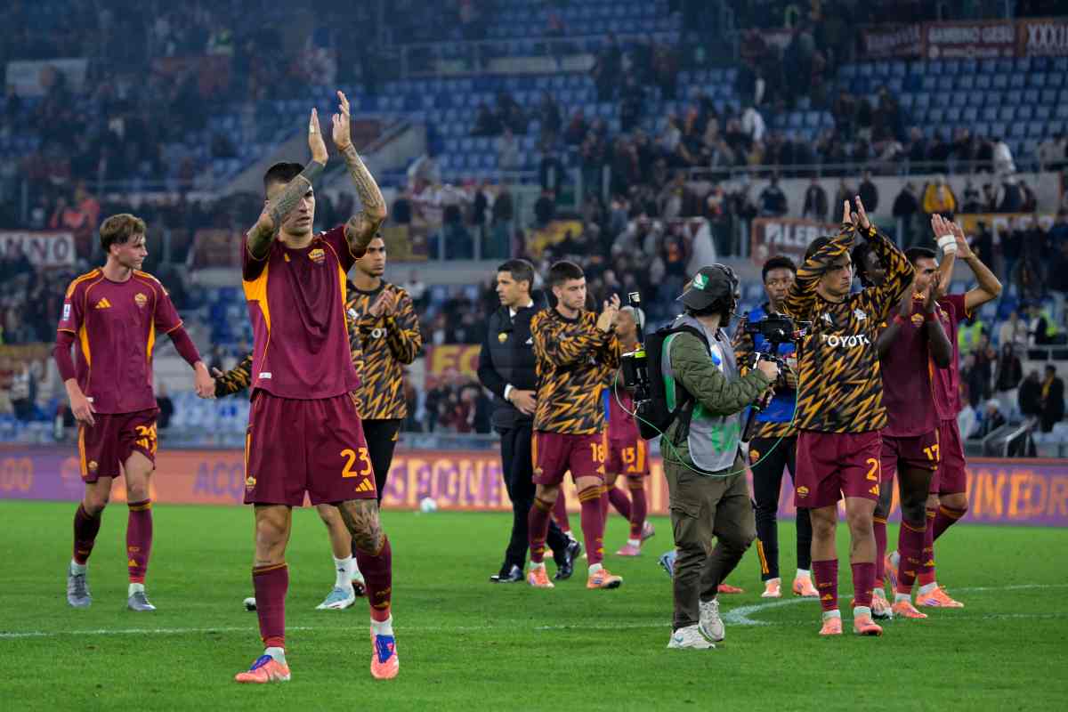 La Roma saluta il pubblico