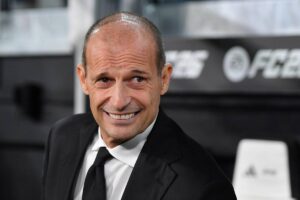 Primo piano sorridente di Max Allegri