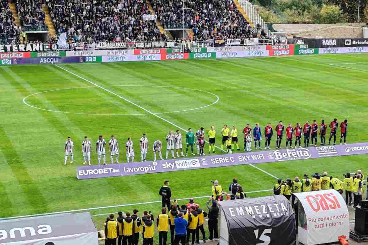 Ascoli e Sambenedettese in campo