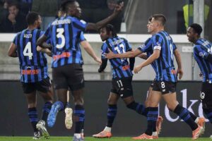 I giocatori dell'Atalanta
