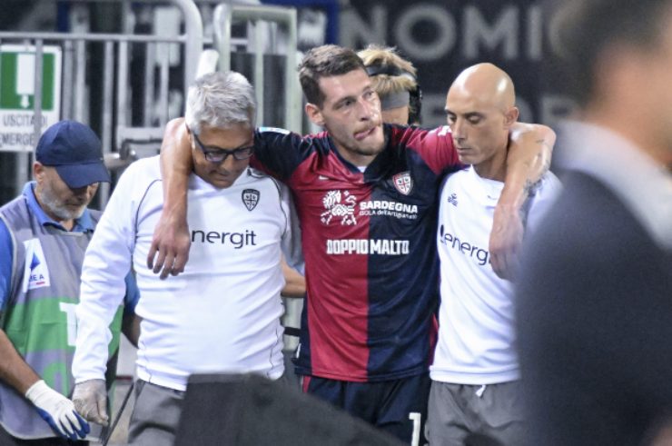 L'infortunio di Andrea Belotti, attaccante del Cagliari