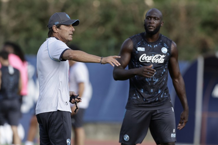 Antonio Conte e Romelu Lukaku