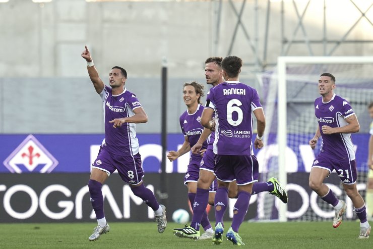 I giocatori della Fiorentina