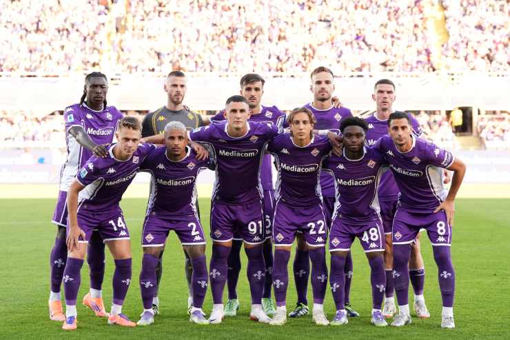 Una formazione della Fiorentina