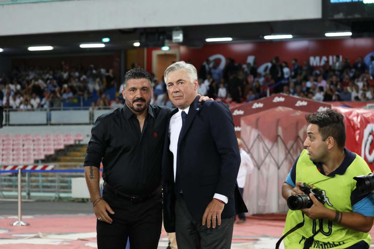 Ancelotti abbraccia Gattuso