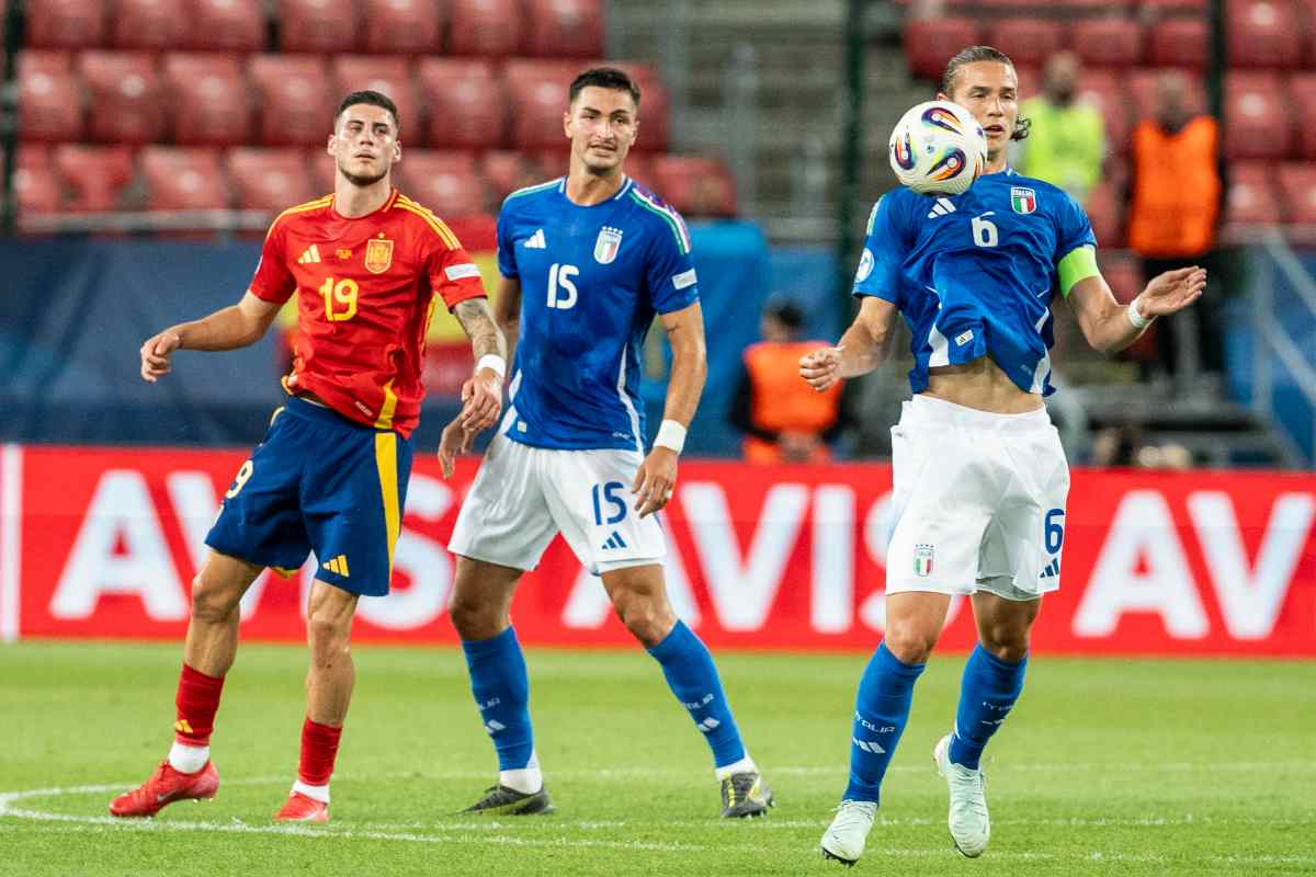 Ghilardi con la maglia dell'Italia