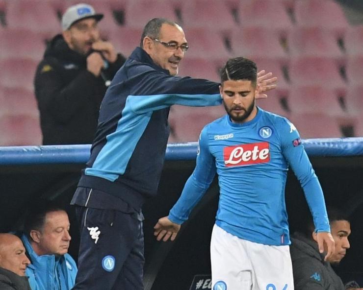 Insigne e Sarri ai tempi del Napoli