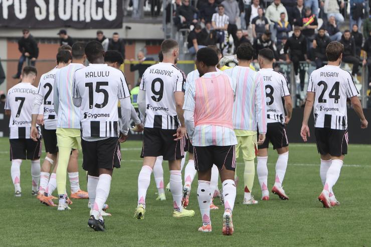 I giocatori della Juventus