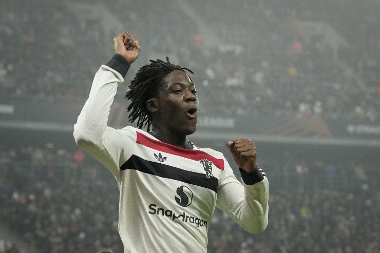 Il centrocampista del Manchester United, Kobbie Mainoo