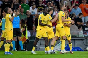 I giocatori del Milan in campo