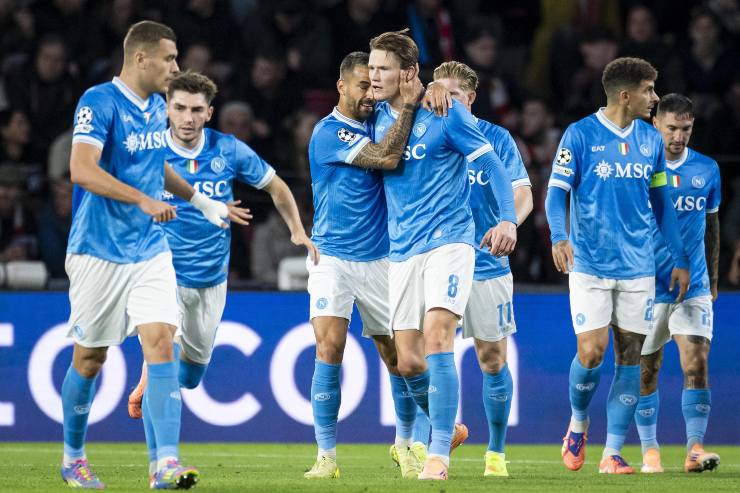 I giocatori del Napoli