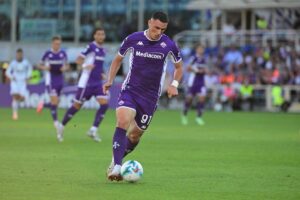 Roberto Piccoli con la maglia della Fiorentina