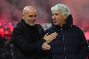 Stefano Pioli saluta Gian Piero Gasperini