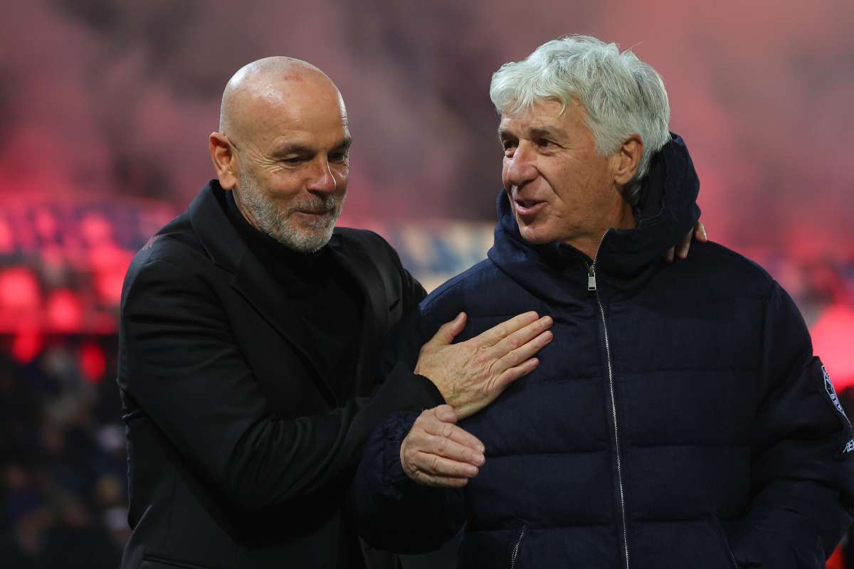 Stefano Pioli saluta Gian Piero Gasperini