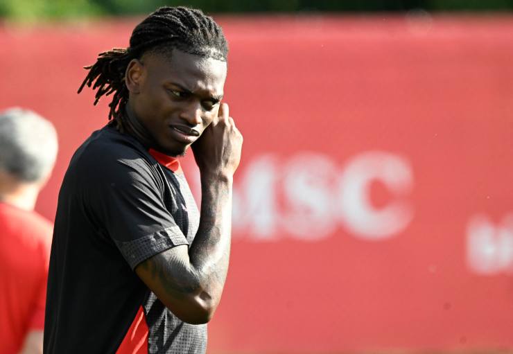 Rafael Leao in allenamento