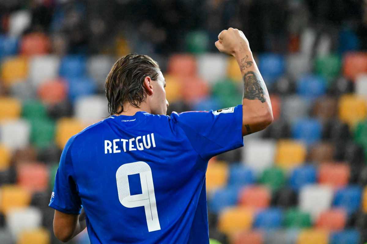 Retegui con la maglia della Nazionale
