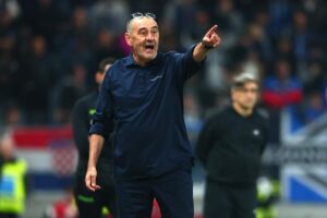 Sarri sulla panchina della Lazio