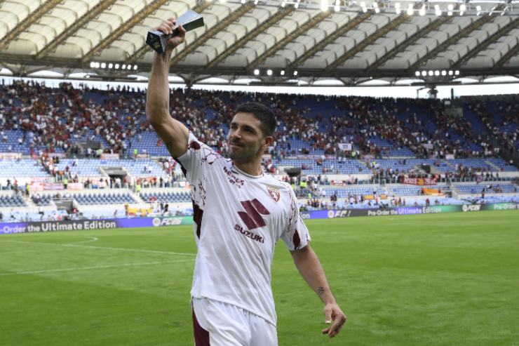 L'attaccante del Torino, Giovanni Simeone