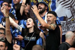 Tifosi dell'Atalanta allo stadio