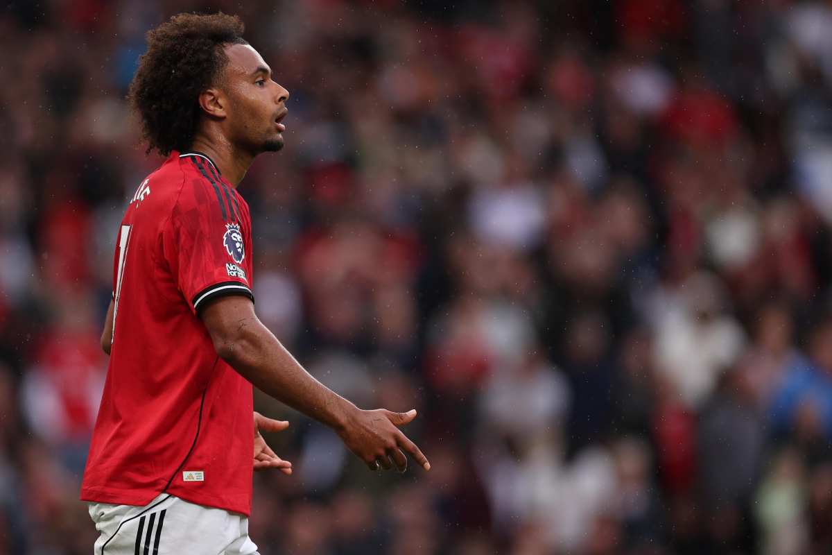 Zirkzee con la maglia dello United