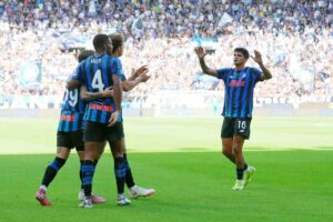i giocatori dell'Atalanta