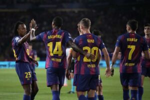 I giocatori del Barcellona