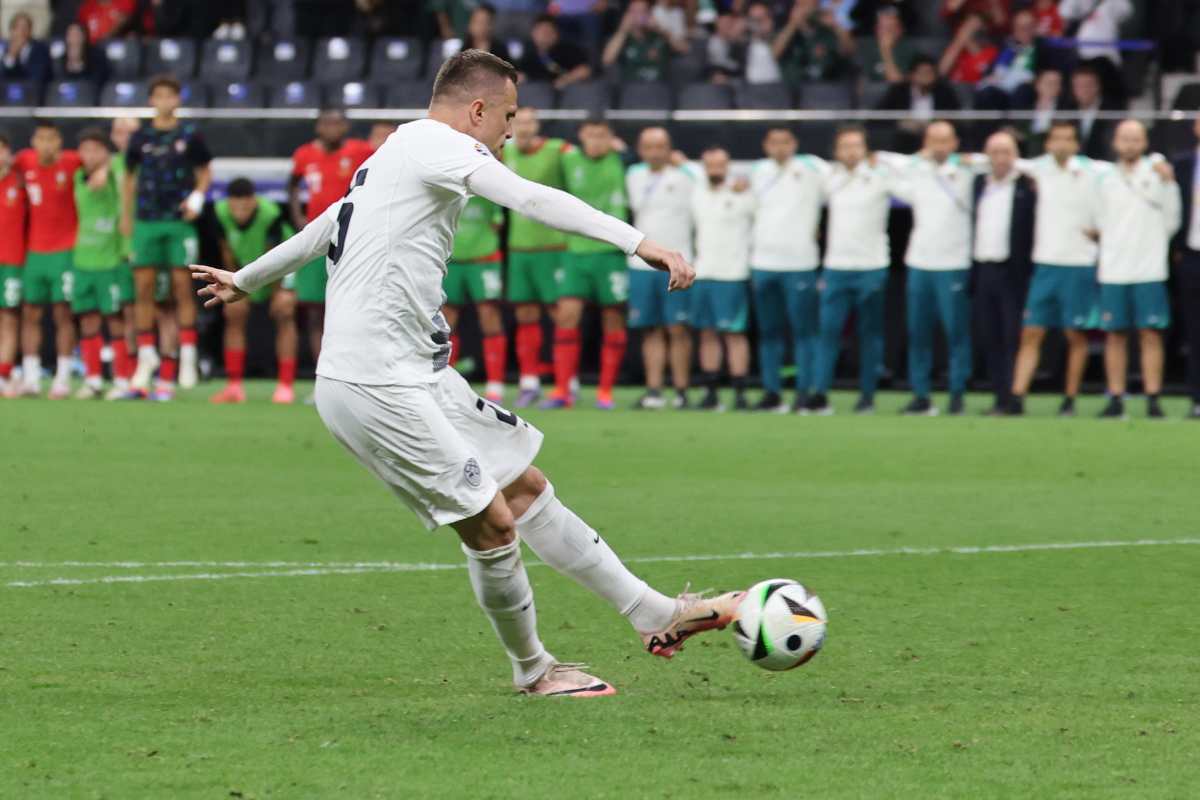 Ilicic con la Slovenia