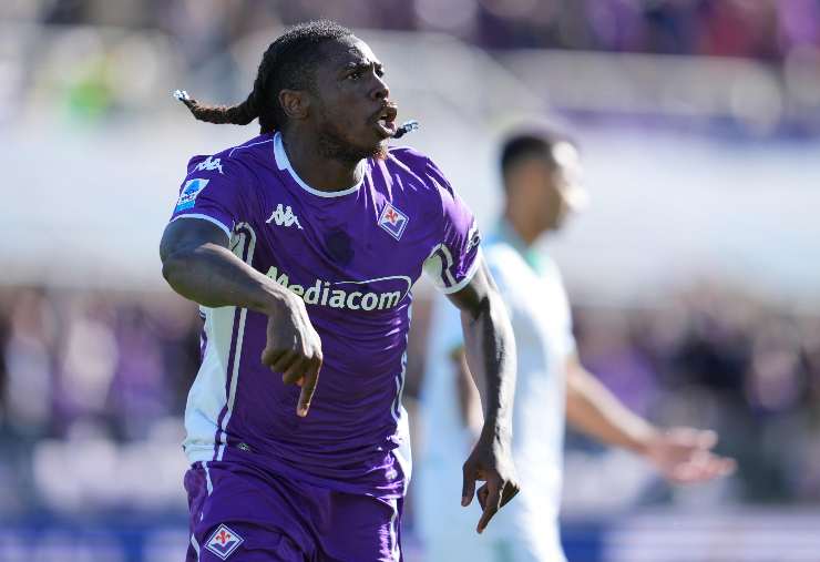 Moise Kean esulta