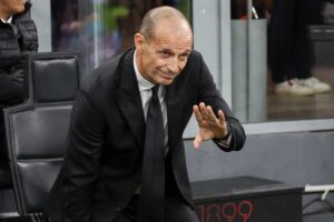 Allegri sulla panchina del Milan