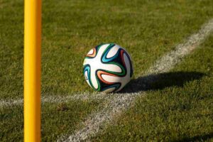 Pallone nel calcio d'angolo
