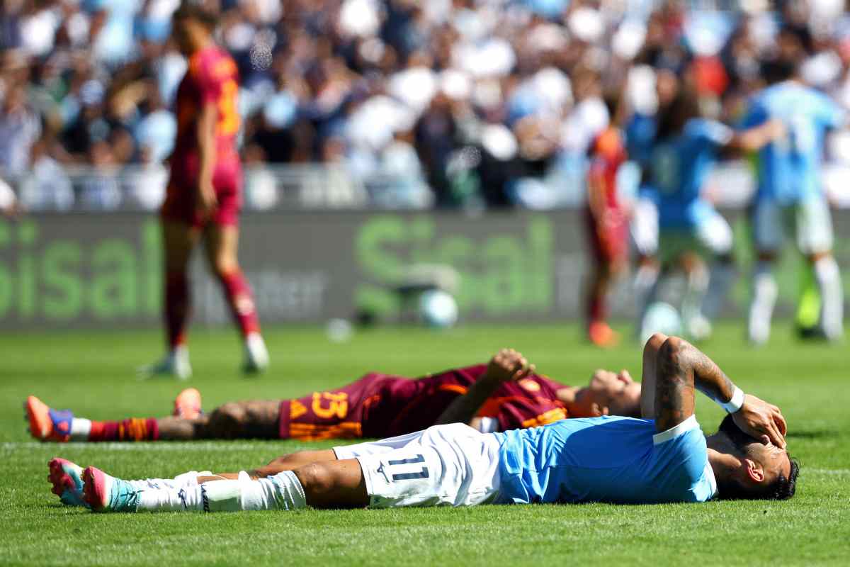 Castellanos sdraiato a terra