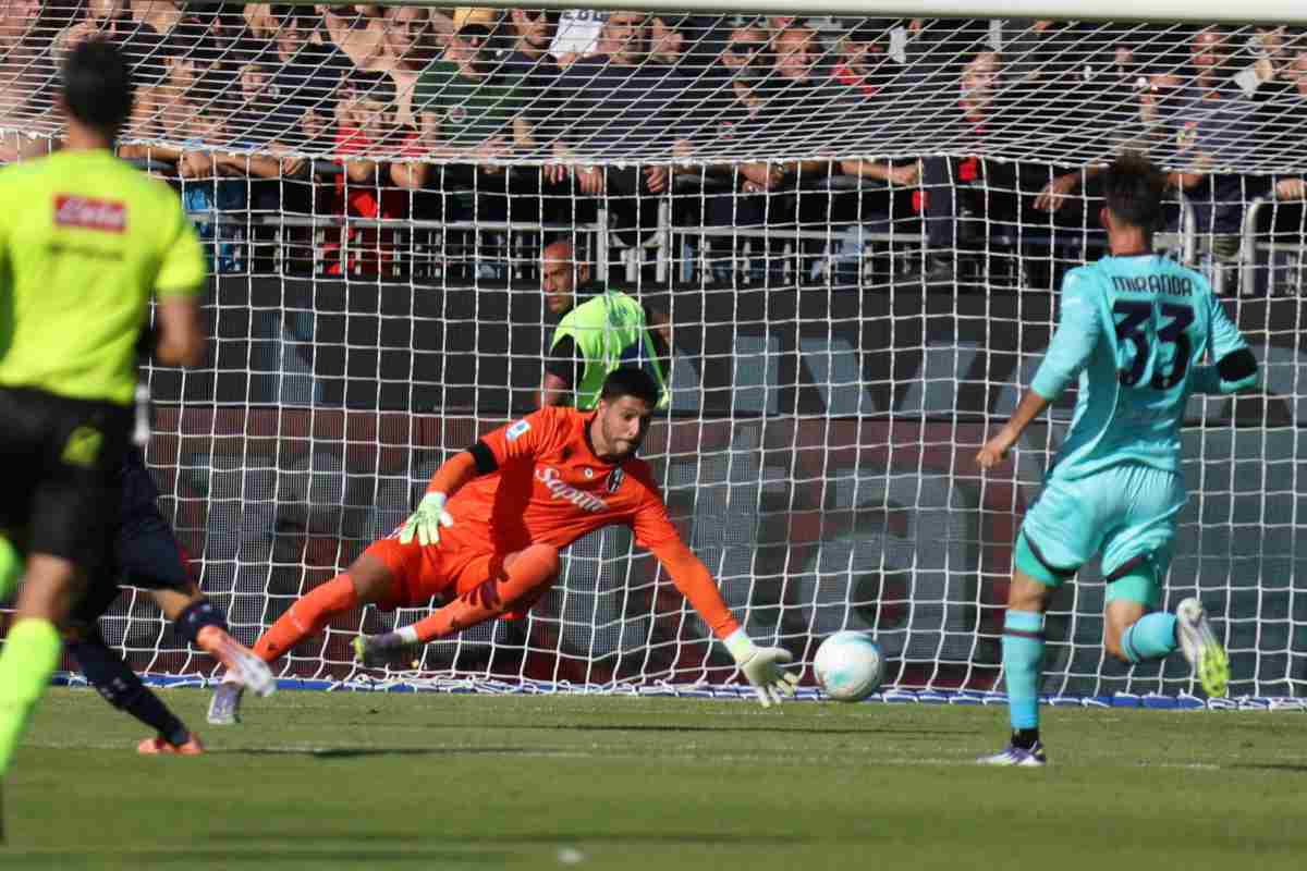 Giocatori in campo in Serie A