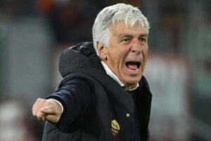Gasperini infuriato in panchina