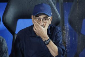 Maurizio Sarri in panchina a Pisa