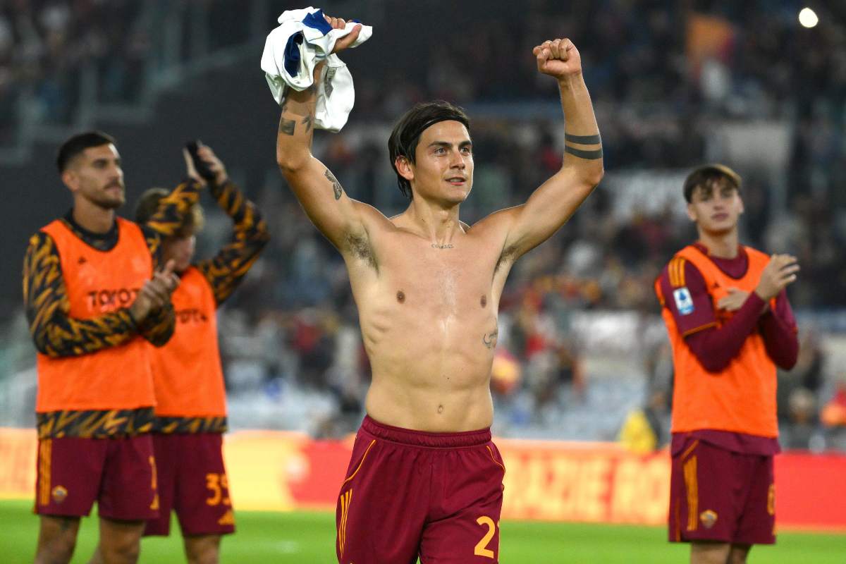 Dybala esulta in campo