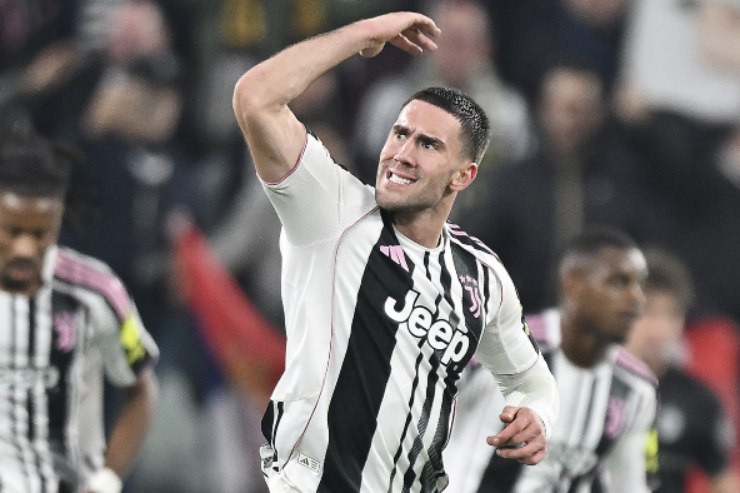 Dusan Vlahovic, attaccante della Juventus