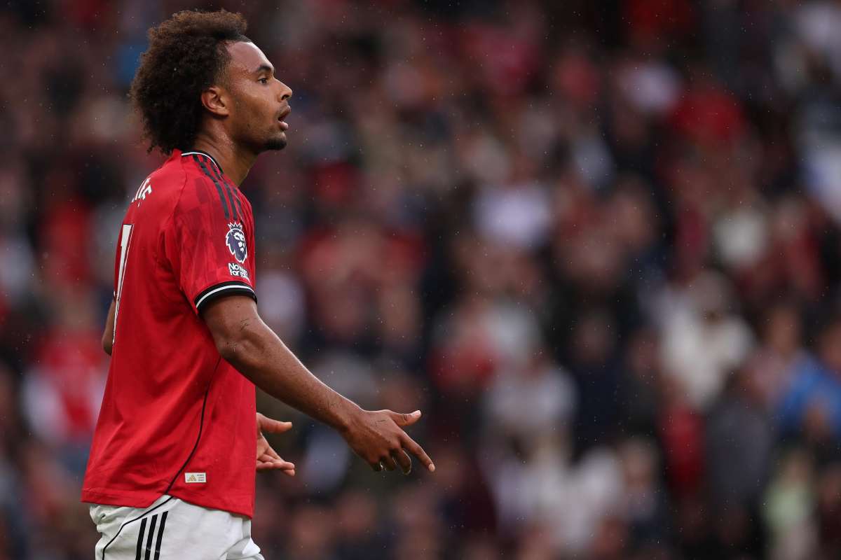 Zirkzee con la maglia dello United