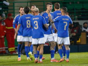 i giocatori dell'Italia