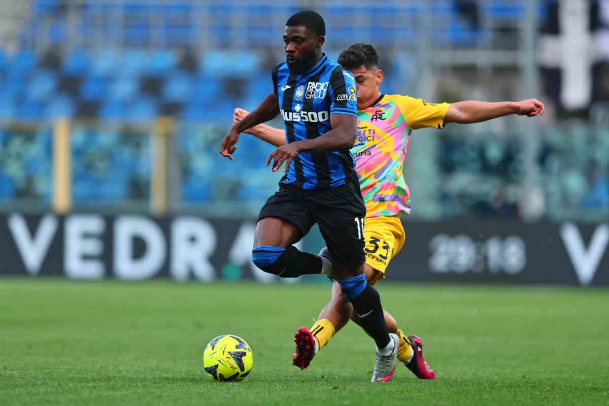 Boga con la maglia dell'Atalanta