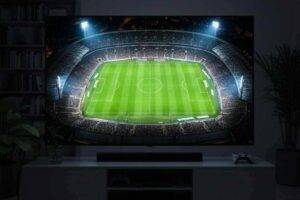 Lo stadio inquadrato dall'alto