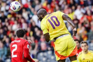 Lukaku con la maglia del Belgio