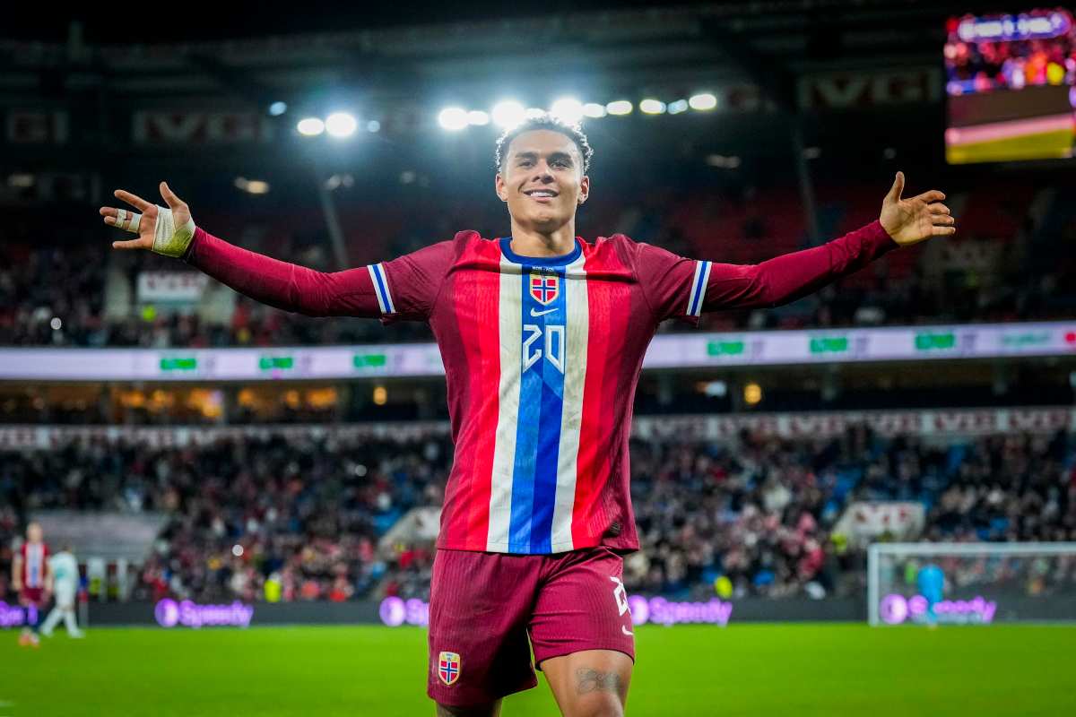 Nusa con la maglia della Norvegia