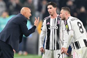 Spalletti a colloquio con i giocatori