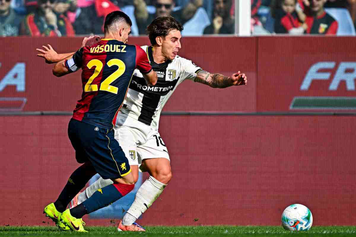 Vasquez con la maglia del Genoa