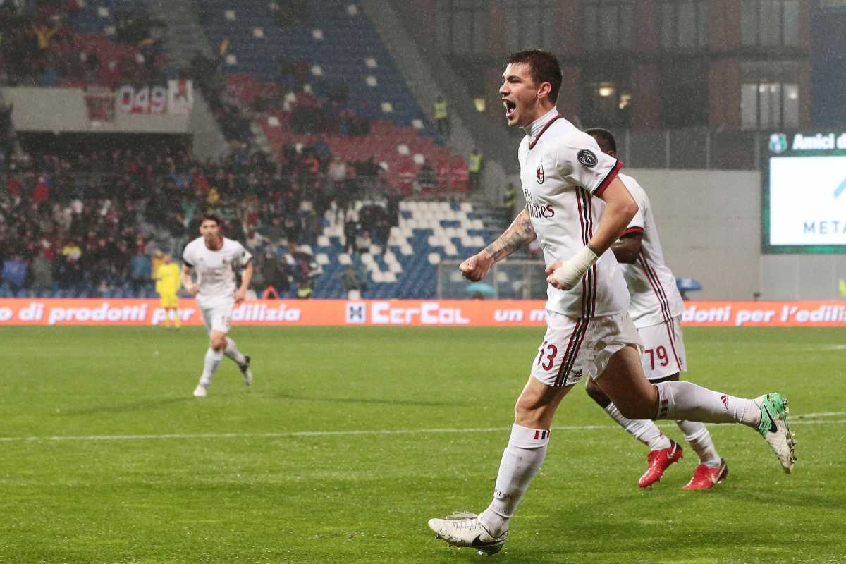 Alessio Romagnoli con la maglia del Milan