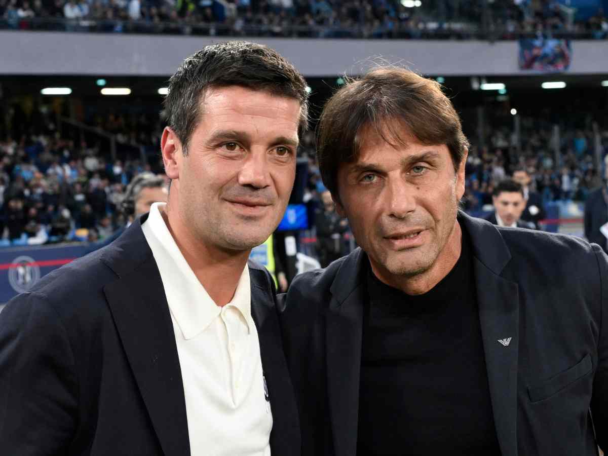 Chivu e Conte posano insieme per una foto